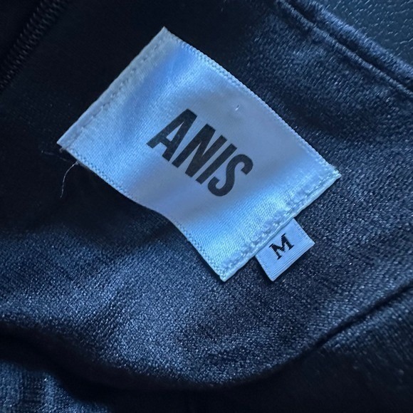 ANIS Collection Black Corset Romper with Tie Waist Bustier Style - Size Medium - Picture 2 of 9